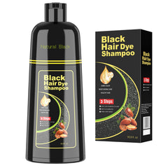 BELEZALIB champú-tinte negro cubre canas con brillo natural.