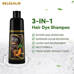 BELEZALIB cobertura de canas natural con color semipermanente para cabello saludable.