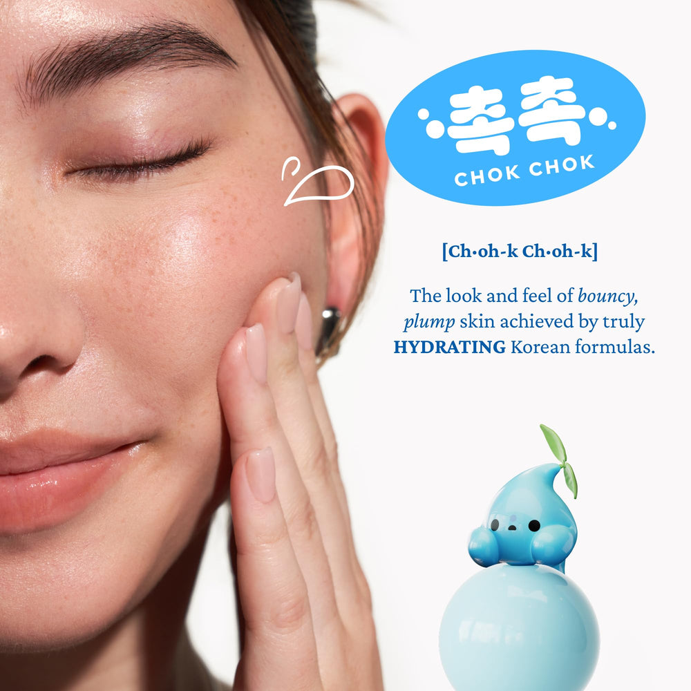 belif Aqua Bomb cooling effect on skin during application.