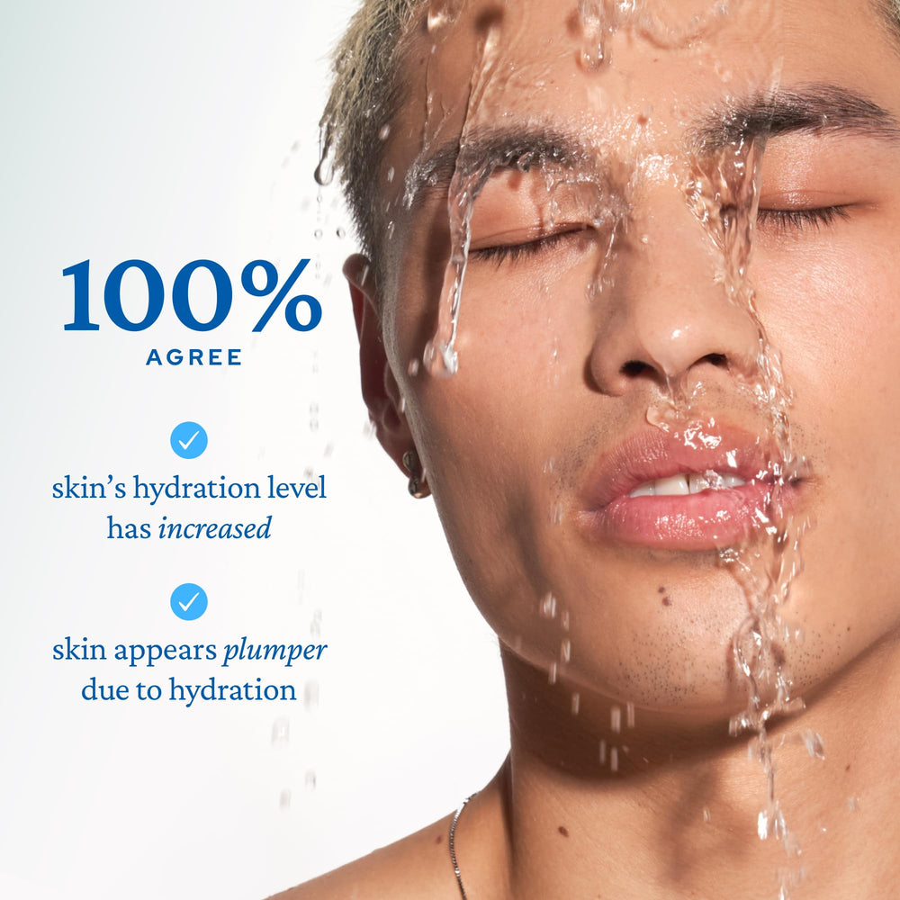 belif Aqua Bomb cooling effect visible on the skin