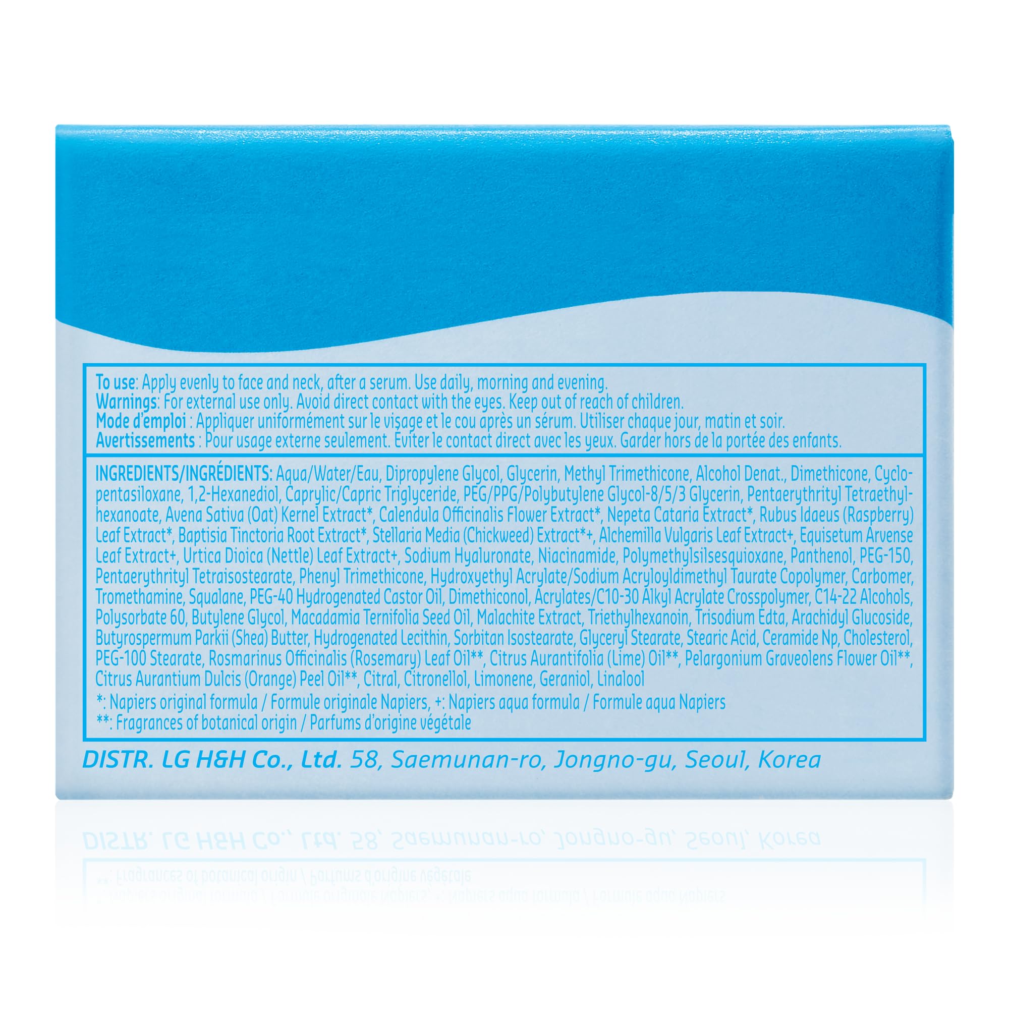 belif Aqua Bomb 50ml bottle on vanity ready for daily use.