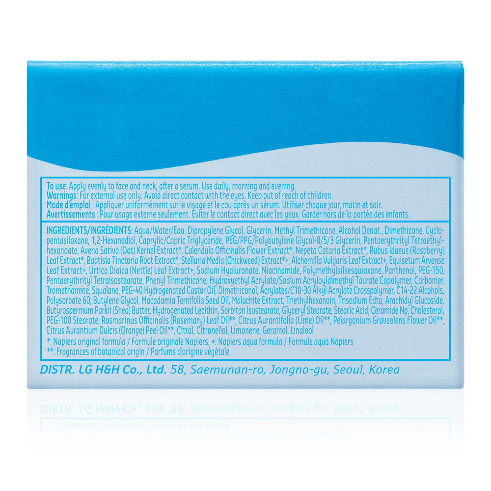 belif Aqua Bomb 50ml bottle on vanity ready for daily use.