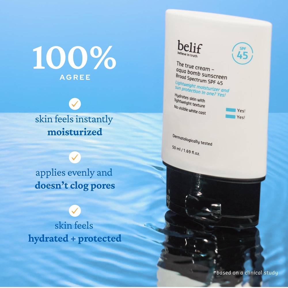 Belif Aqua Bomb ingredients such as marigold and noni support hydration