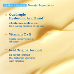 Belif Aqua Bomb Vitamin C Face Cream pump-dispense enables easy, even application.