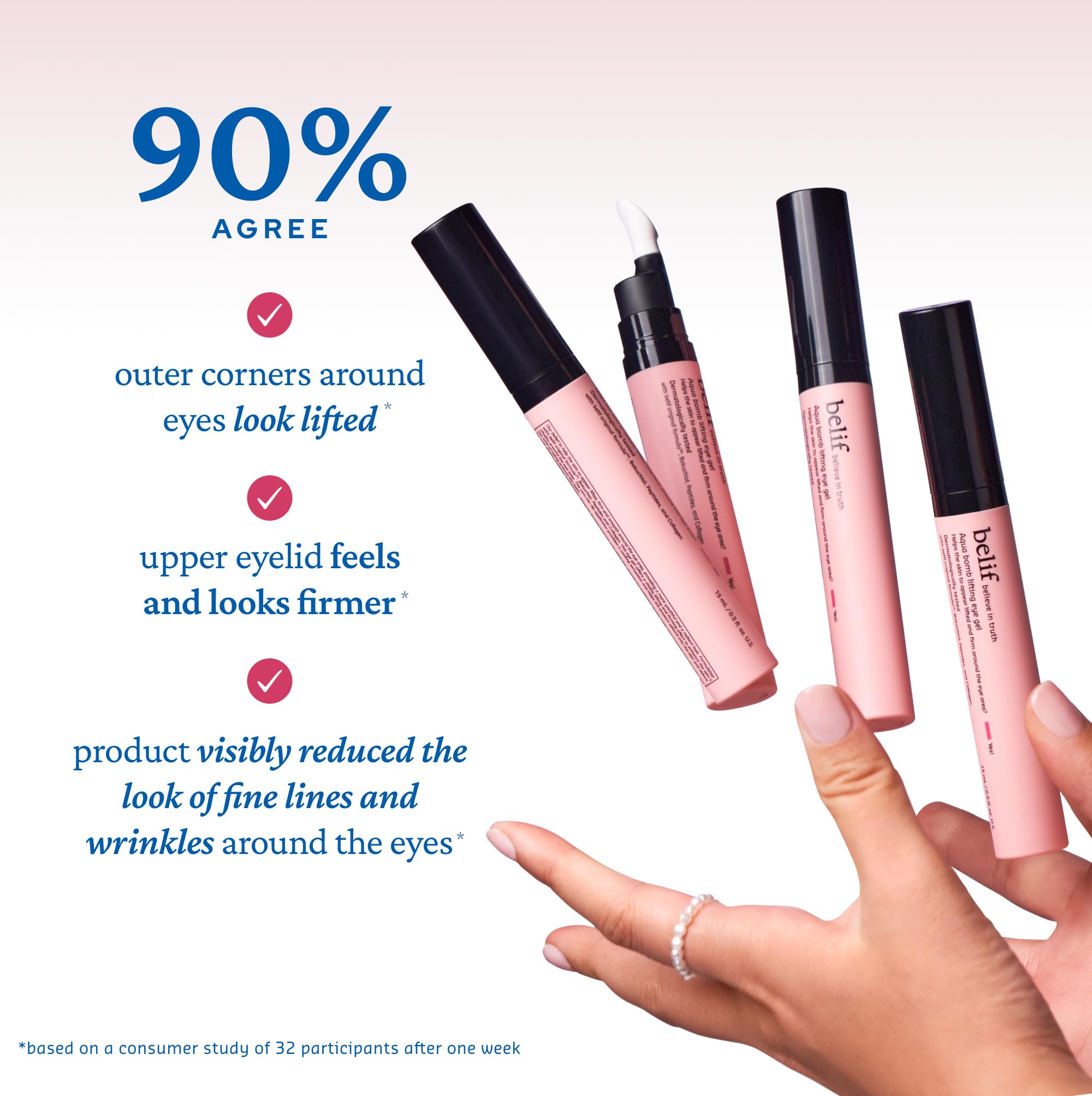 Belif eye serum cooling ceramic-tip application for smoother under-eye feel.