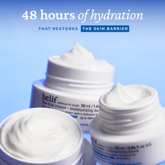 belif Moisturizing Bomb texture milky cream that nourishes and soothes the skin