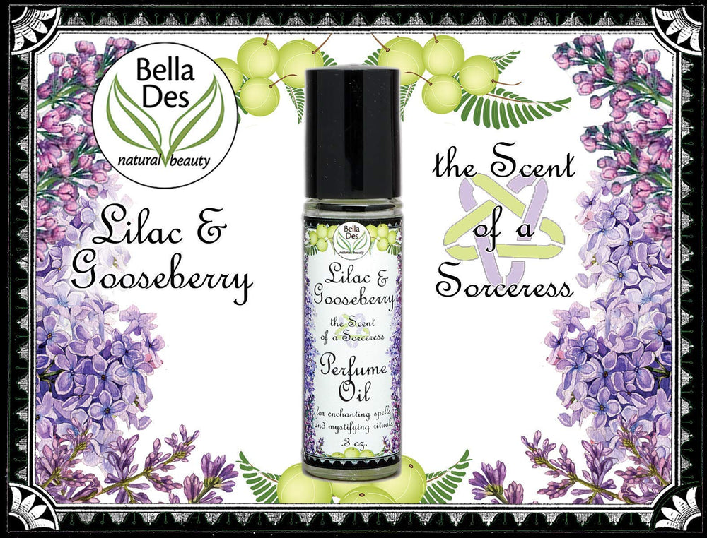 Bella Des Natural Beauty handmade-in-America label close-up, signaling artisanal fragrance quality.