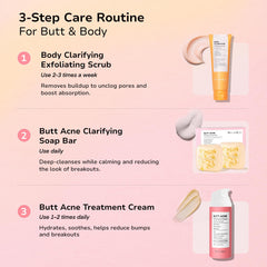 BellamiLuxx body acne scrub close-up shows exfoliating texture