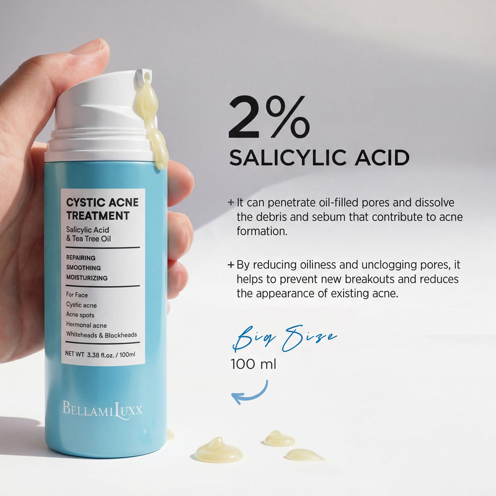 BellamiLuxx daily application scene demonstrates lightweight hydration without clogging pores.