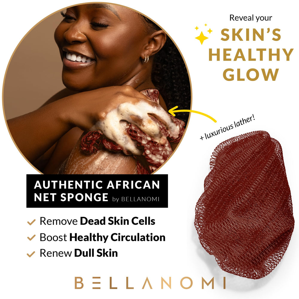 Bellanomi sistema de malla con doble nudo ofrece exfoliación suave.