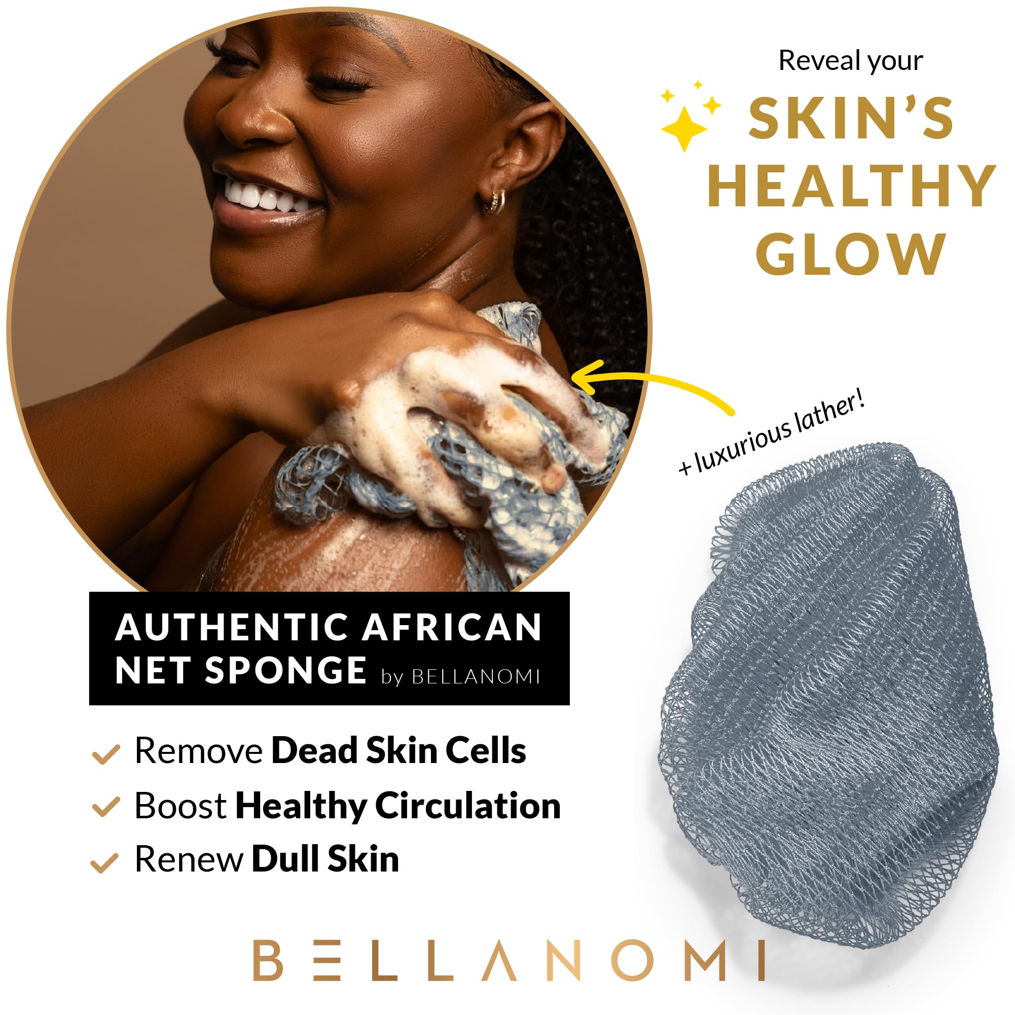 Bellanomi quick-drying hygienic sponge after shower use