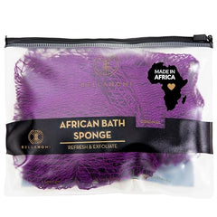 Bellanomi sapo net sponge shows mesh texture for gentle daily exfoliation.
