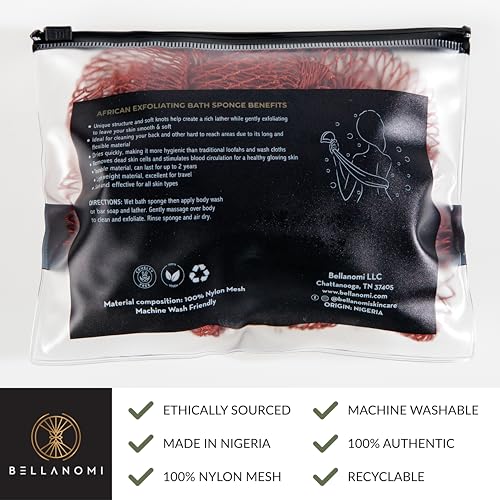 Bellanomi exfoliante de red para espalda facilita el alcance diario.