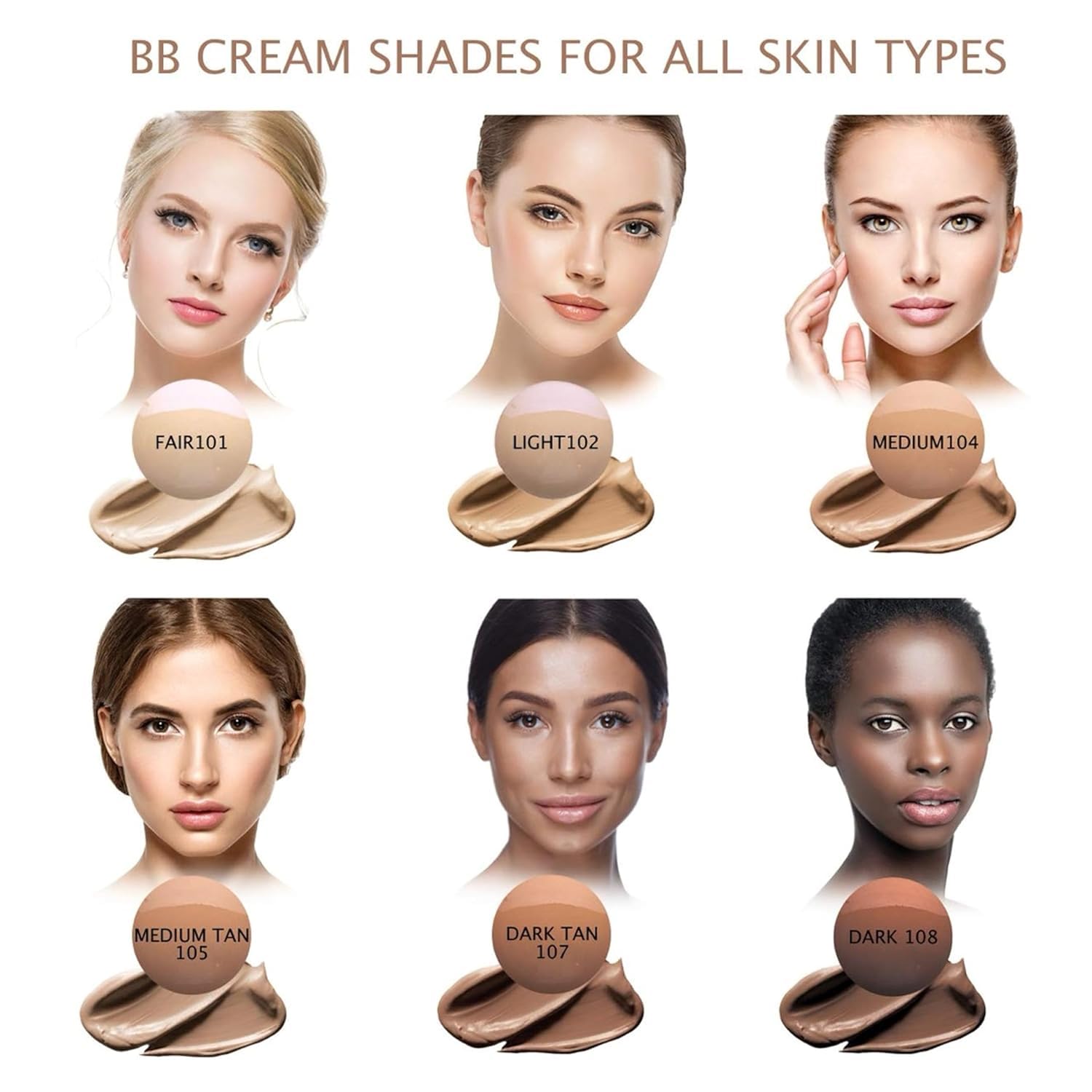 Bellaterra BB Cream Medium 104 closeup texture highlights creamy consistency for easy blending