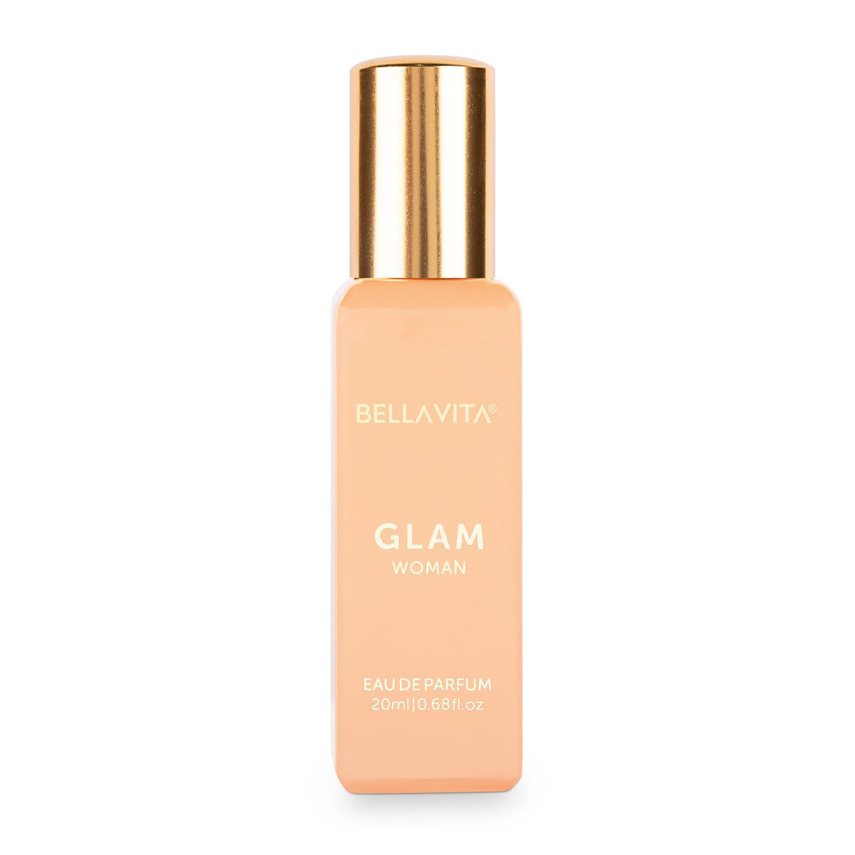 BellaVita Luxury GLAM eau de parfum bottle for travel and daily wear