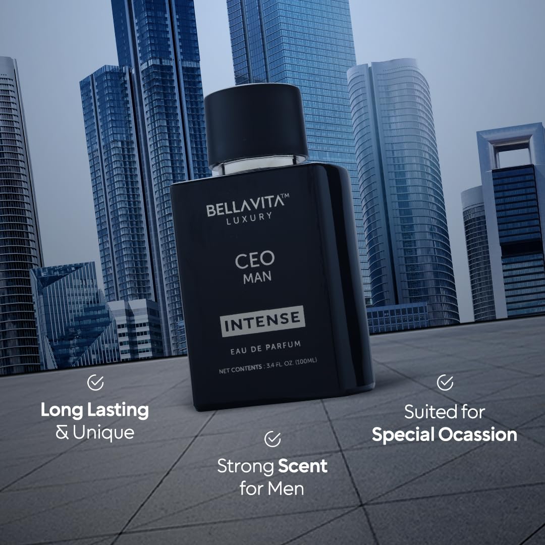 Bella Vita Luxury CEO Man Intense lavender detail conveying refined, long-lasting daytime wear.