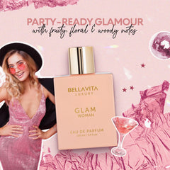 Bellavita Luxury Glam amber juice glows with warm, lasting allure