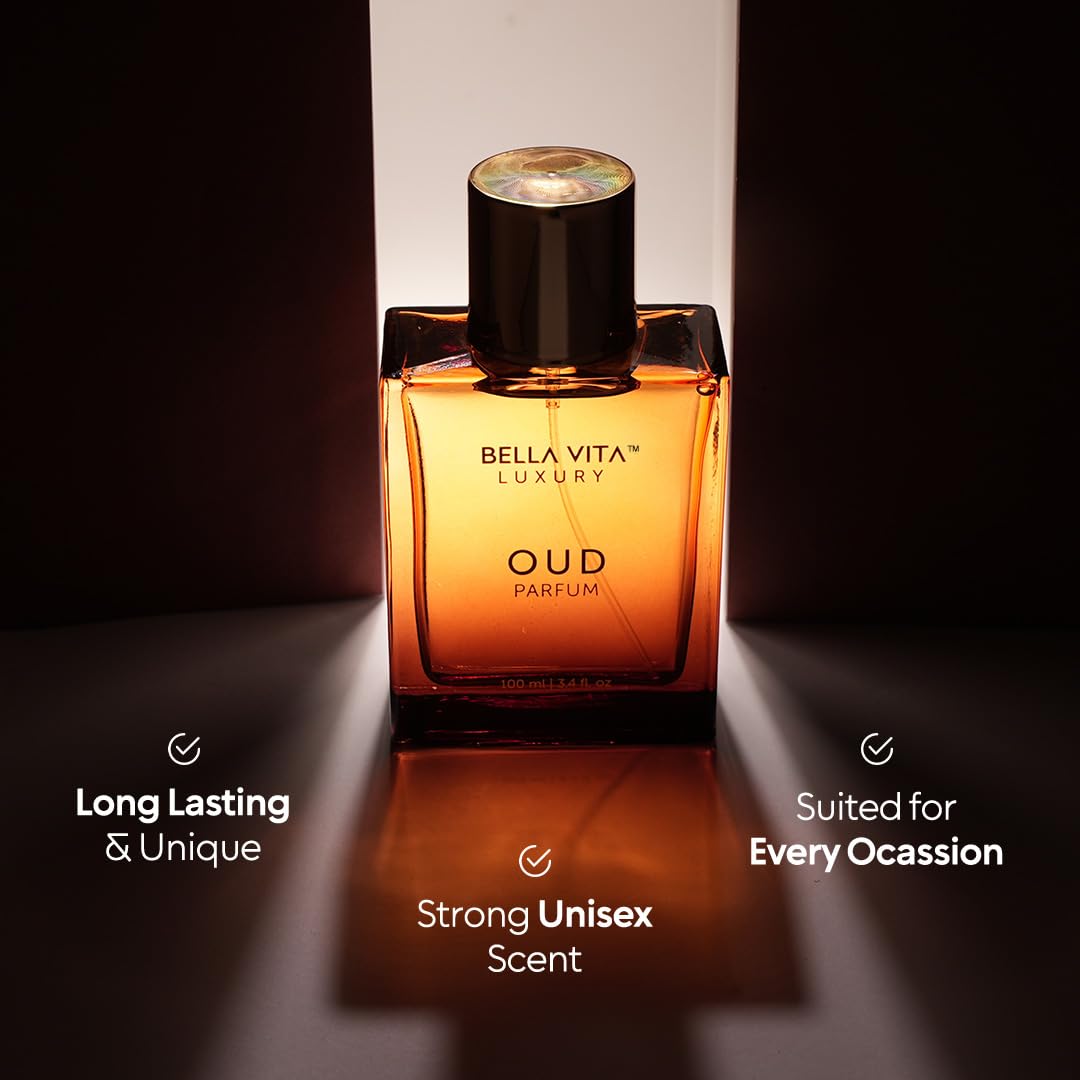 Bella Vita Luxury Oud EDP caramel heart adds depth and sweetness.