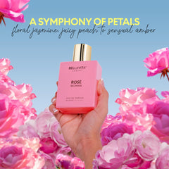 Bellavita Luxury Rose EDP top notes with peach for a bright opening