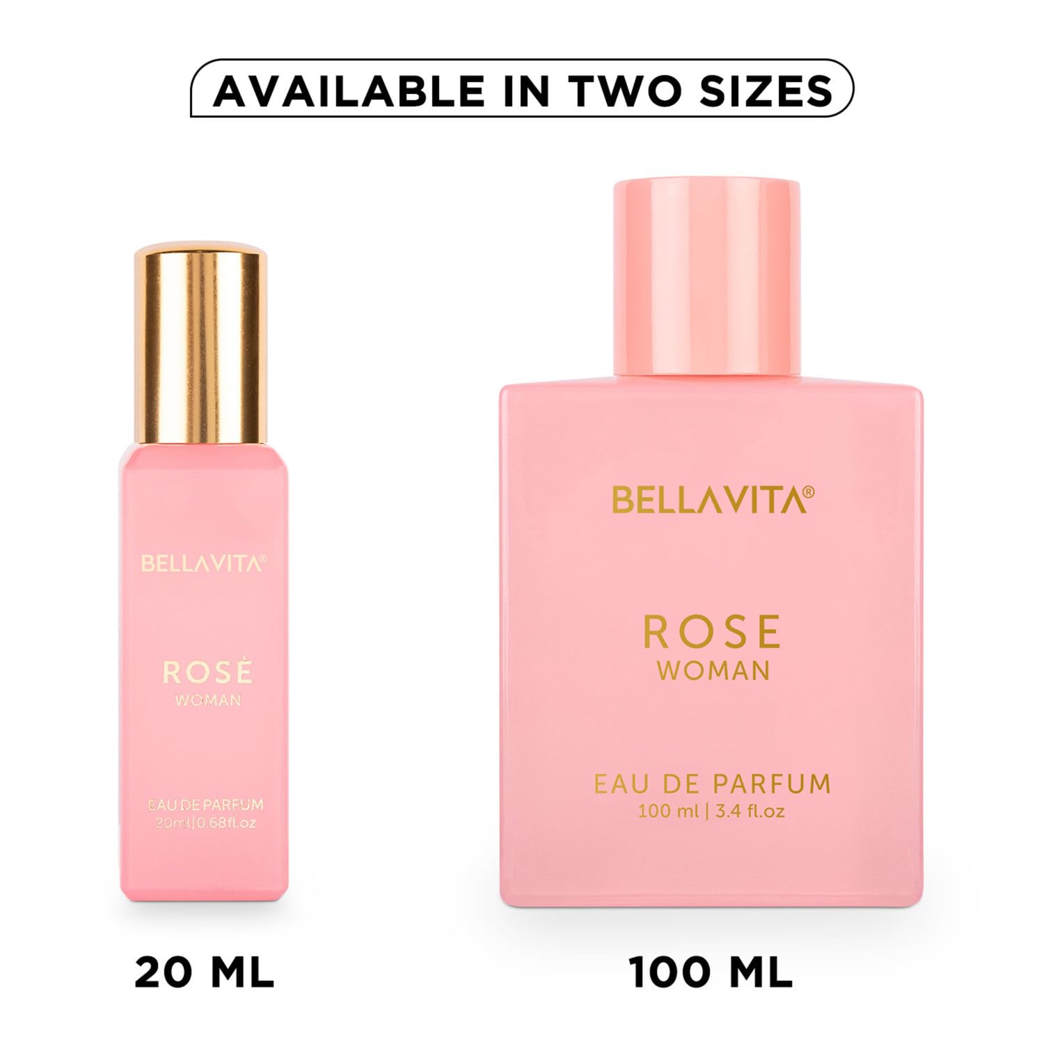 Lifestyle shot of Bella Vita Luxury Rose EDP with versatile outfits for any occasion.