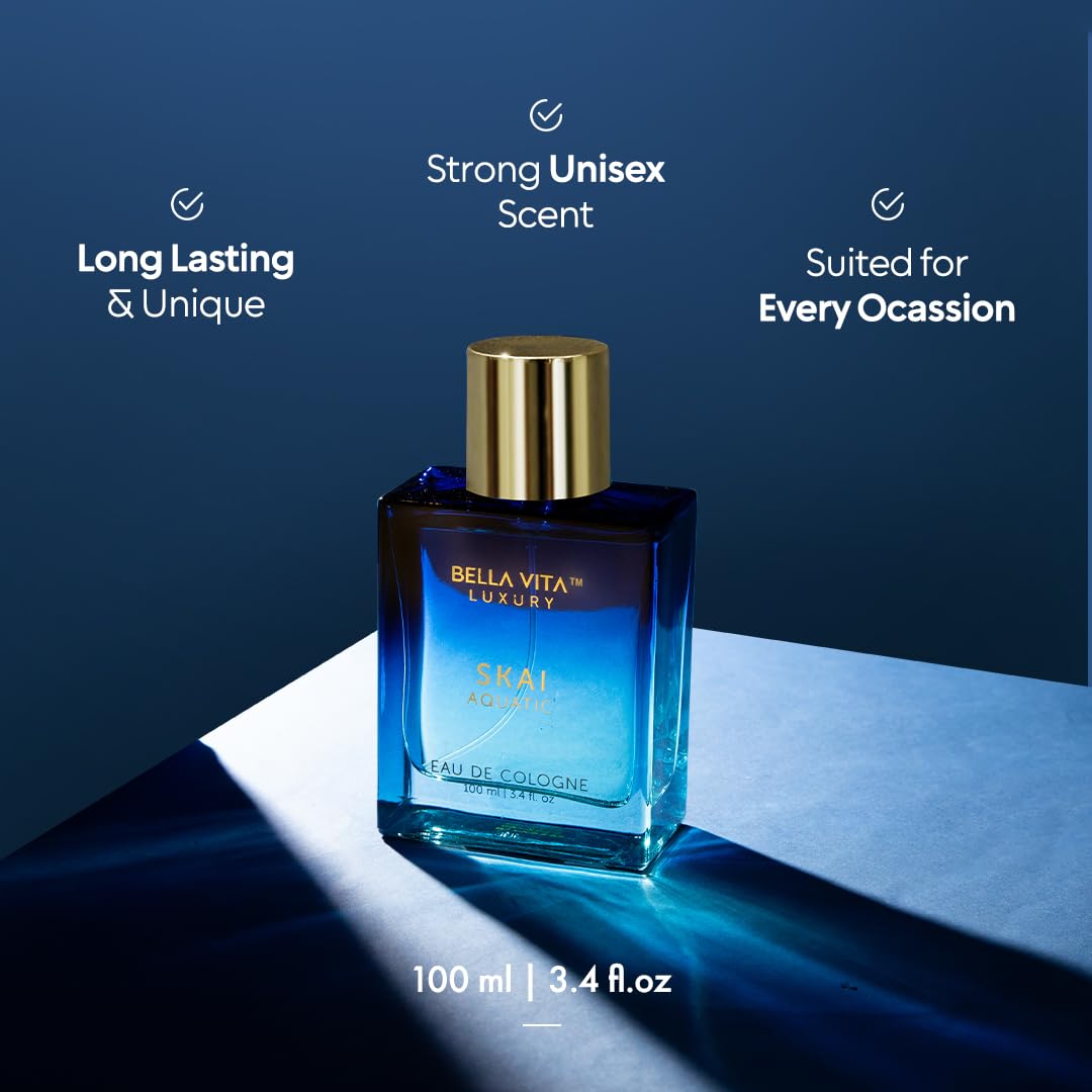 Bella Vita Luxury SKAI Aquatic 20ml travel mini bottle for on-the-go freshness.