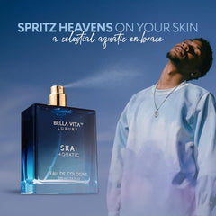 Bella Vita Luxury SKAI Aquatic notes of bergamot and pink pepper evoke uplifting energy.