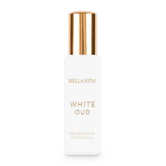BellaVita Luxury White Oud bottle pour for on-the-go elegance.