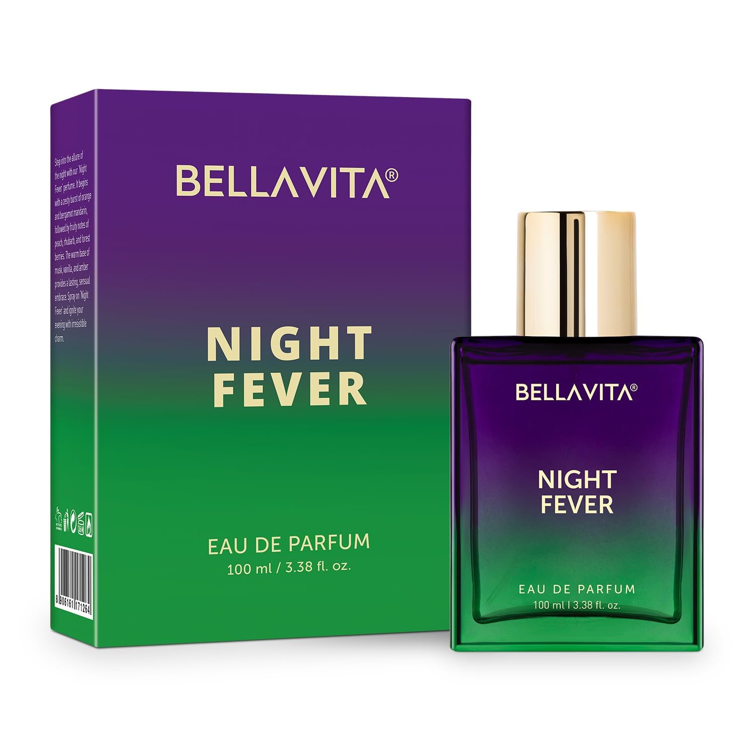 BELLAVITA Night Fever cap and bottle detail reflect premium craftsmanship.