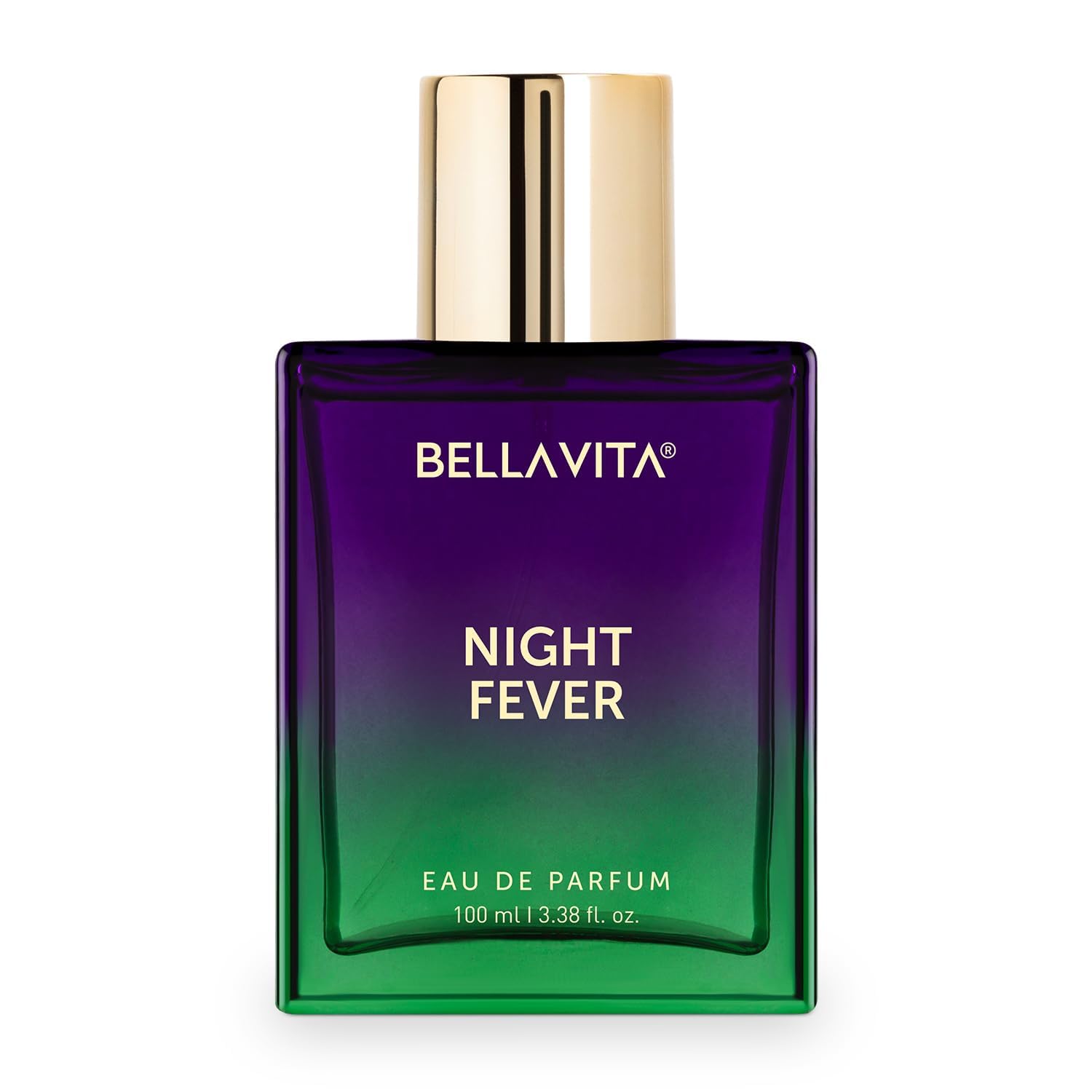 BELLAVITA Night Fever bottle close-up highlighting universal appeal and lasting aroma.