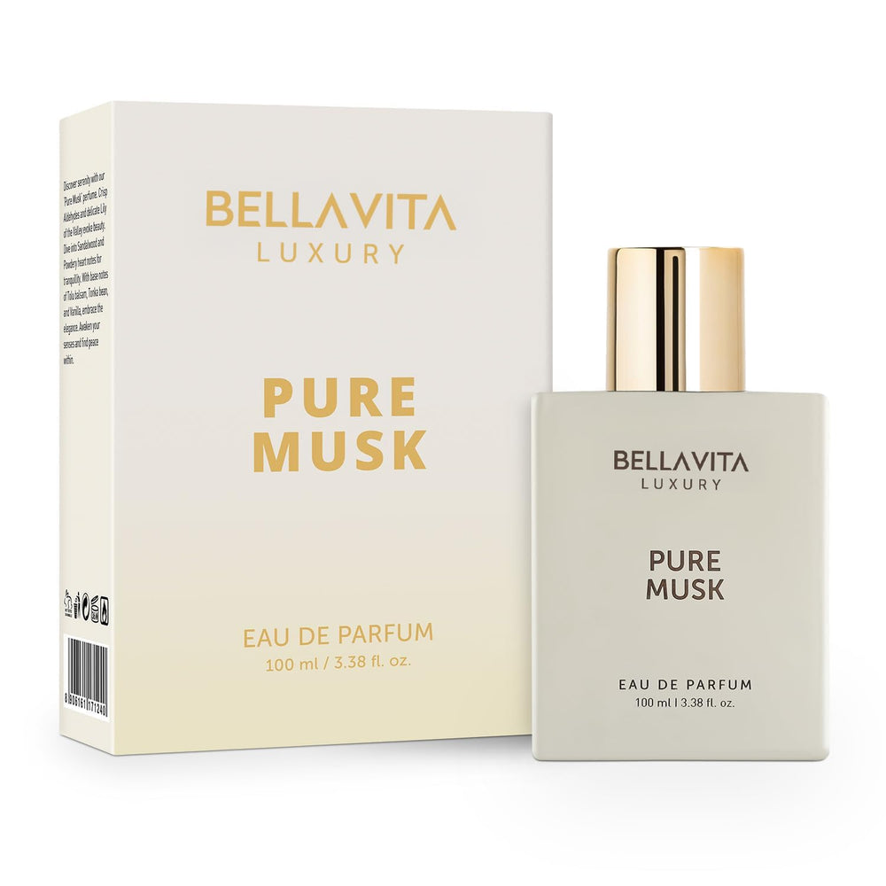 BellaVita Luxury Musk travel size bottle for discreet scent on the move.