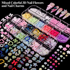 BELLEBOOST AB gems box with 12 shapes for versatile nail designs