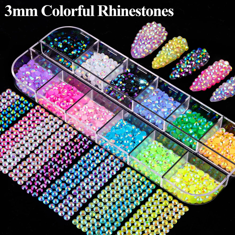 BELLEBOOST colorful flatback resin rhinestones for sparkling accents