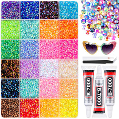 BELLEBOOST cristales de resina 3 mm mixtos coloridos para manualidades brillantes