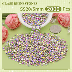 BELLEBOOST Flatback Crystal AB rhinestones with durable shine for shoes and garments.