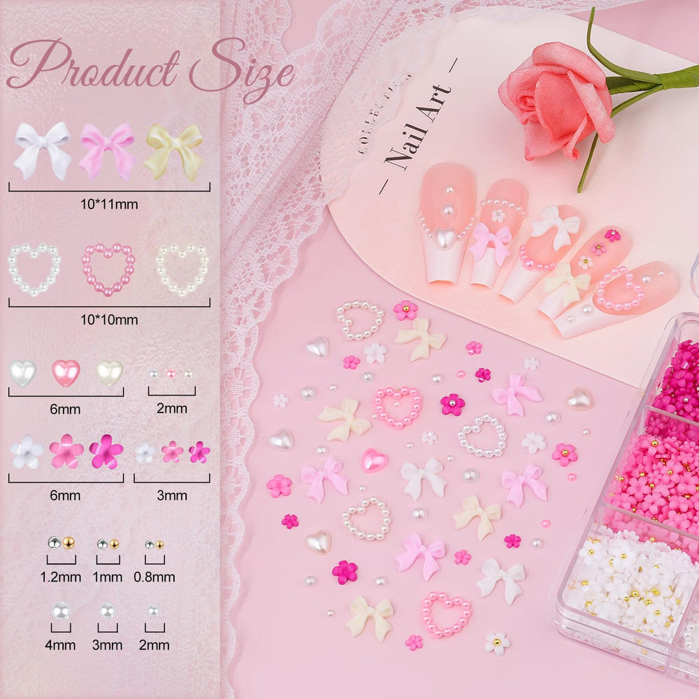 BELLEBOOST flores 3D para uñas, acabado suave y elegante