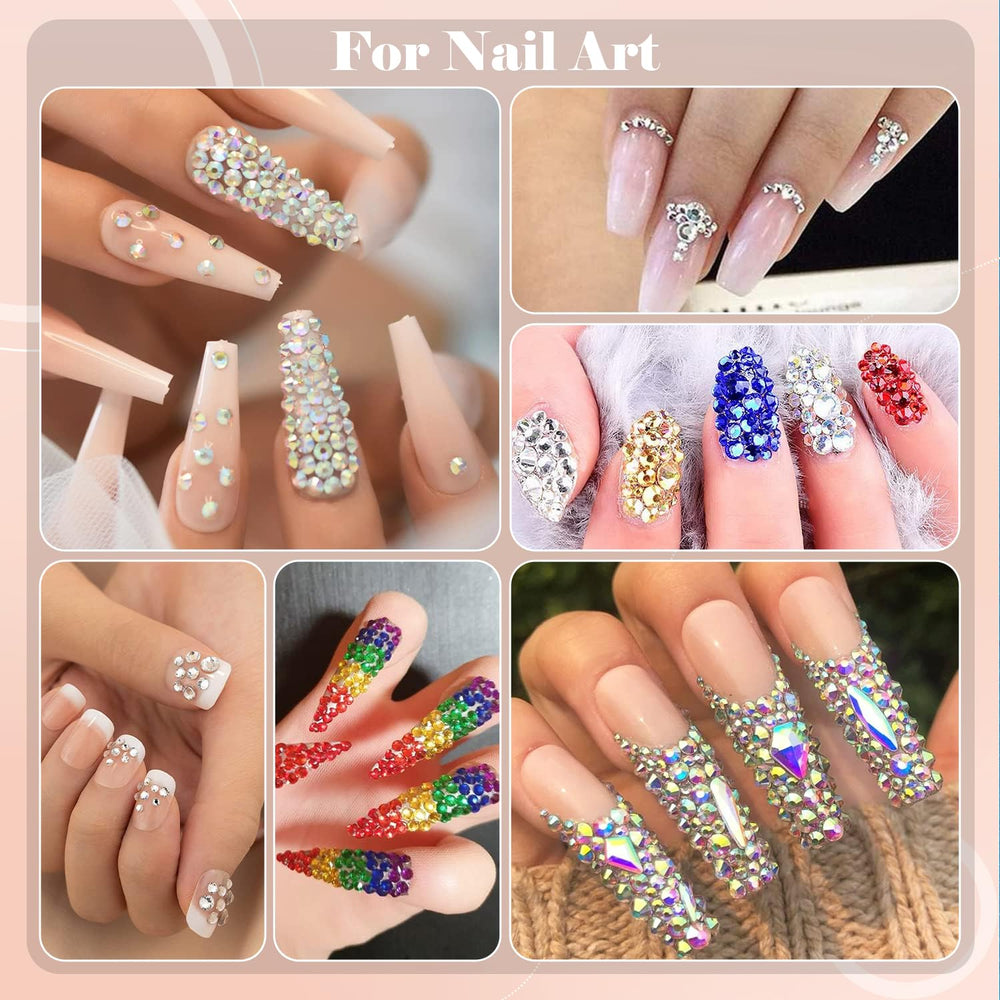 BELLEBOOST Nail Art Design on nails with sparkling detail.