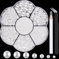 BELLEBOOST nail art pearls 6000pcs box for elegant designs and easy DIY decorating