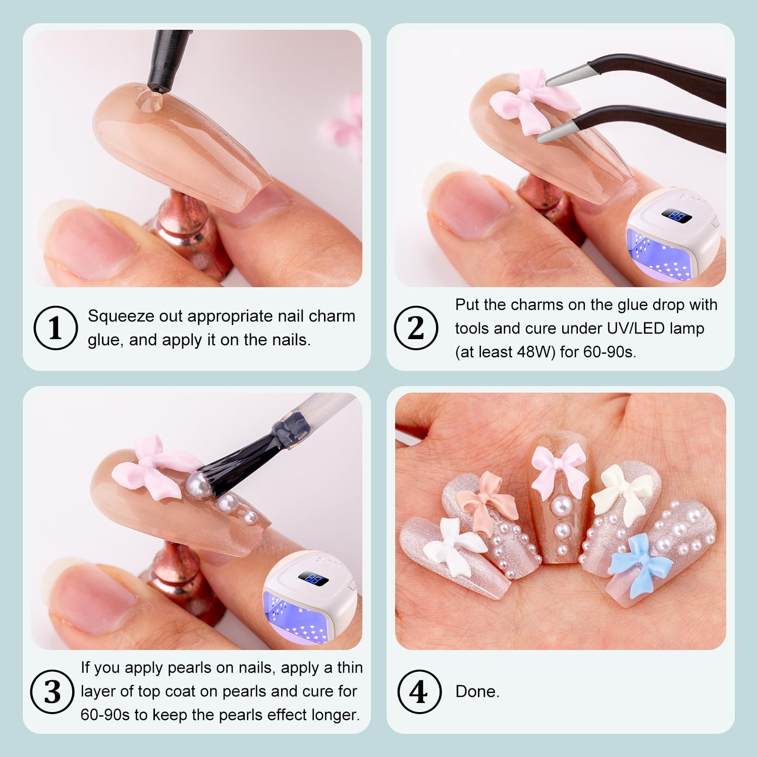 BELLEBOOST organized charms grid for easy selection