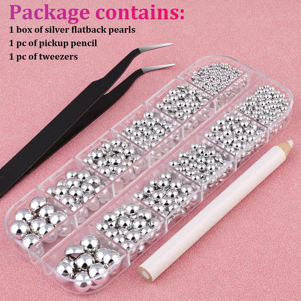 BELLEBOOST top coat helps maintain shine when using pearl accents on nails.