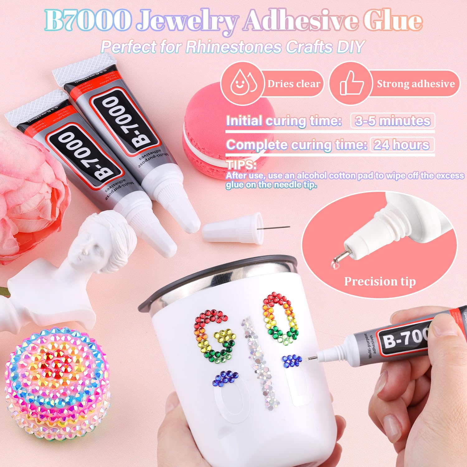 BELLEBOOST gemas resina 3mm para uñas y manualidades