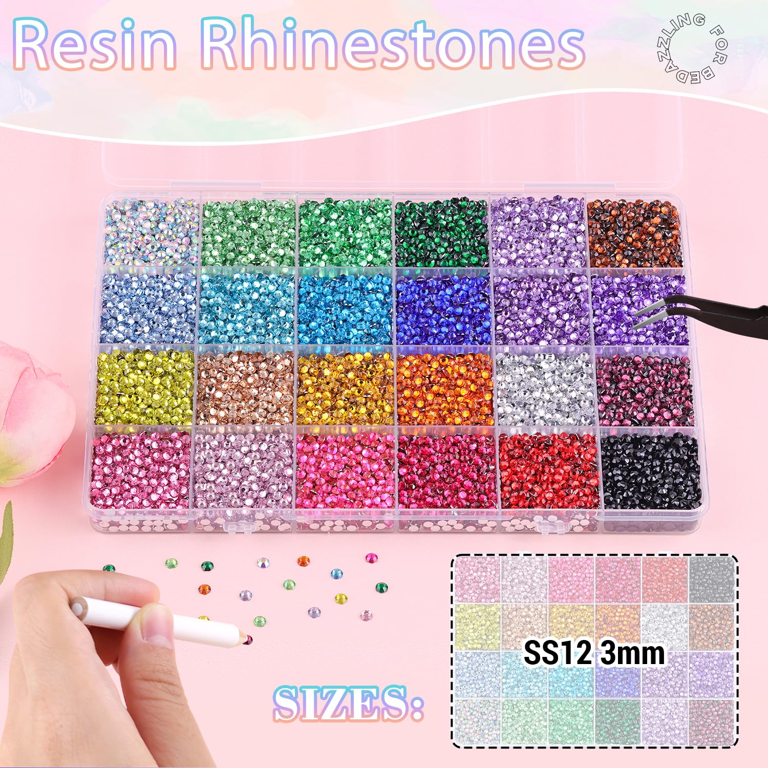 BELLEBOOST cristales iridiscentes 3mm para decorar ropa y calzado