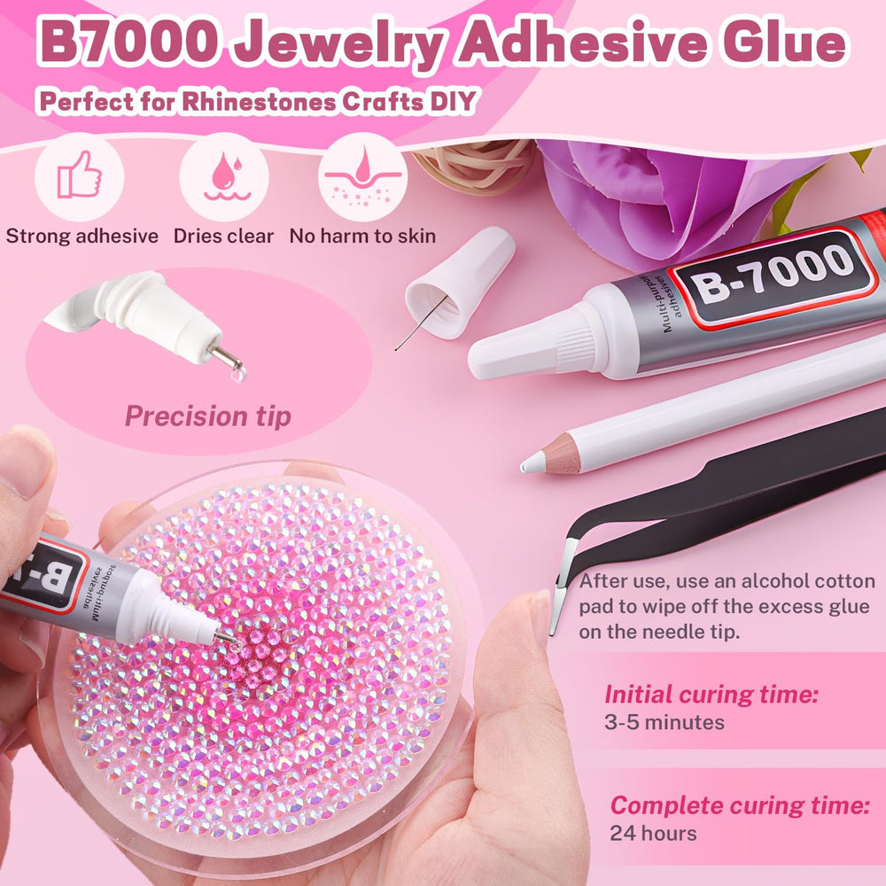 Piedras de resina rosadas BelleBoost, brillo duradero para usos creativos.