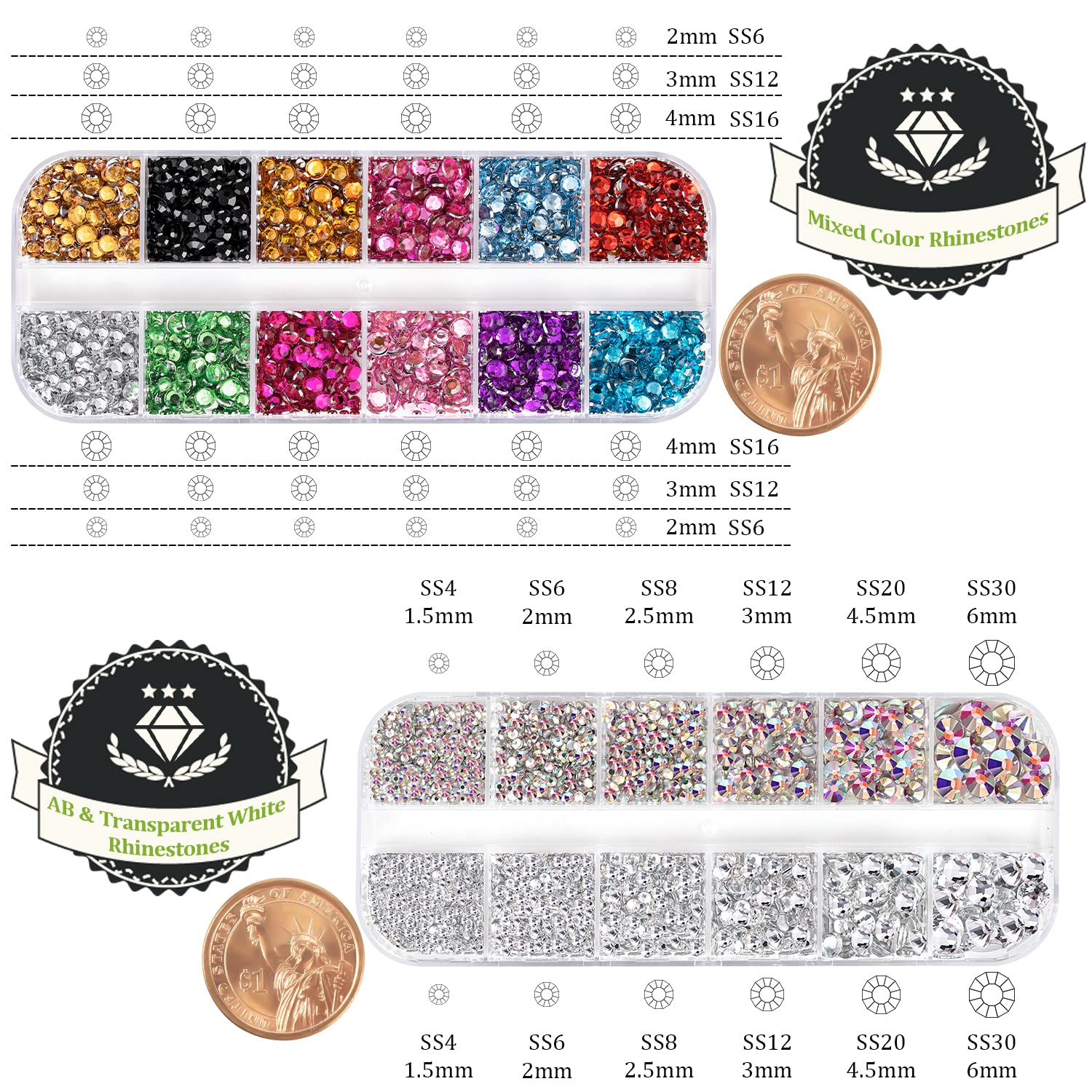 BELLEBOOST rhinestone tweezers for secure handling of larger beads.