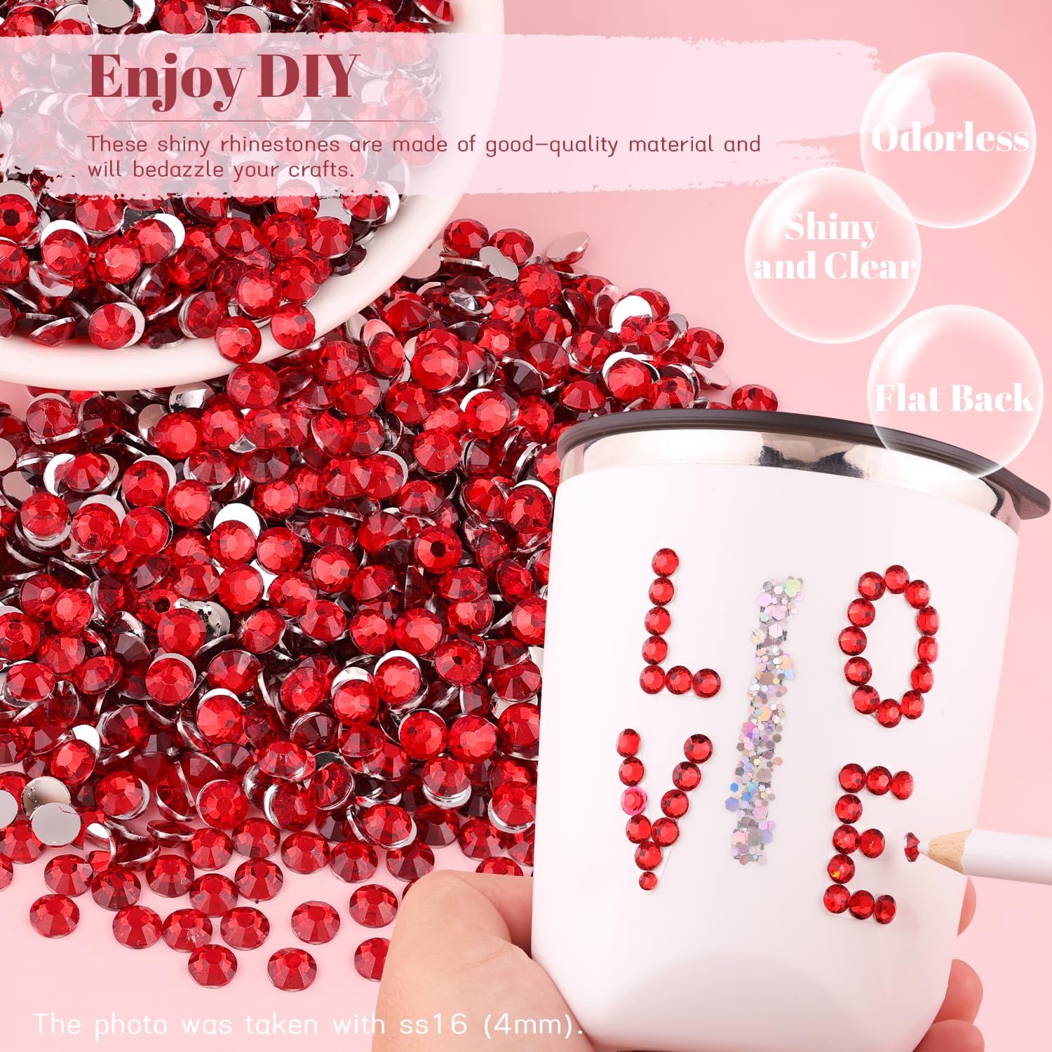 BELLEBOOST resin rhinestones for shoes, bags, and DIY craft embellishments