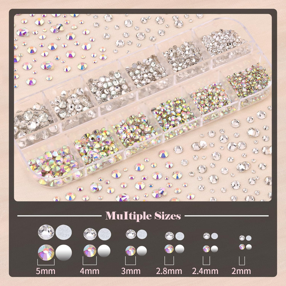 BELLEBOOST Rhinestones Flat-back Mixed Colors for versatile nail decor.
