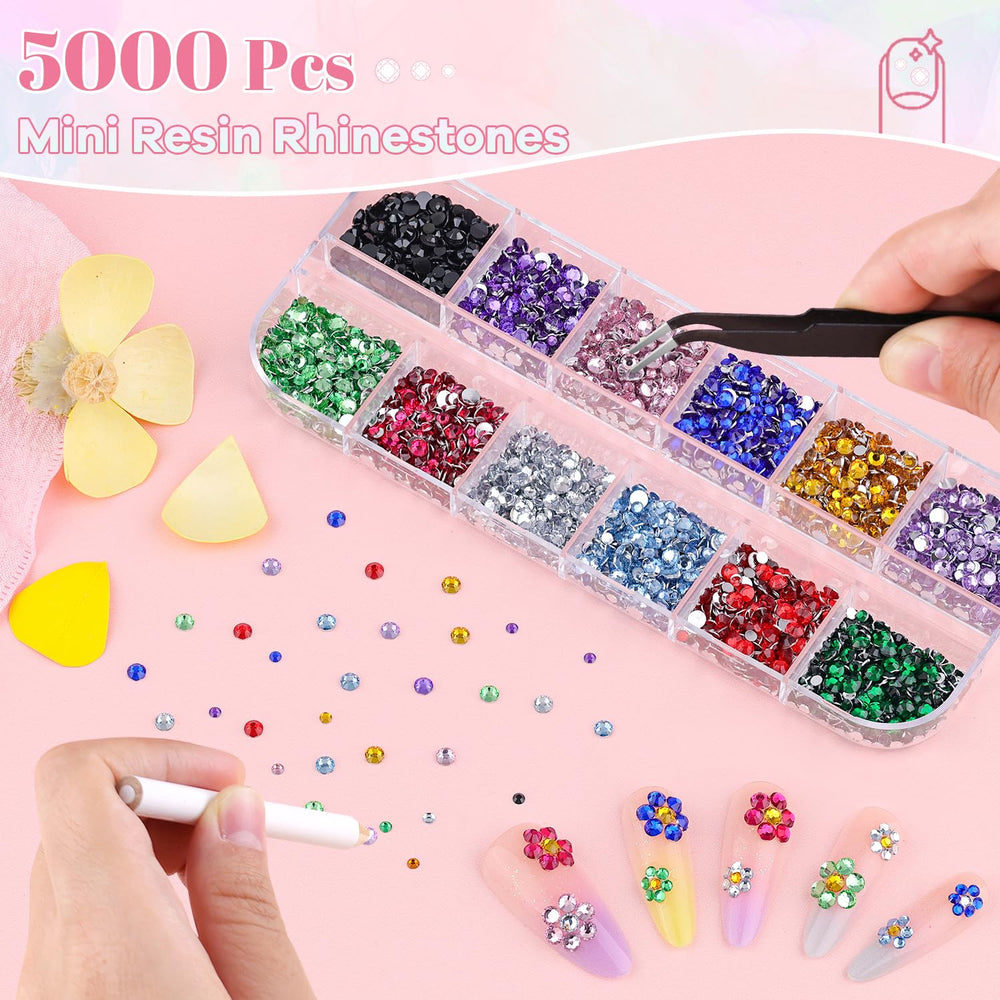 BELLEBOOST silver flatback rhinestones close-up, bright shine for dazzling nail art