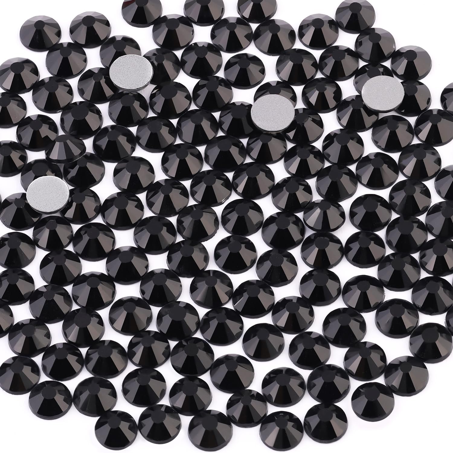 BELLEBOOST SS20 jet-black glass rhinestones flatback for DIY sparkle on crafts.