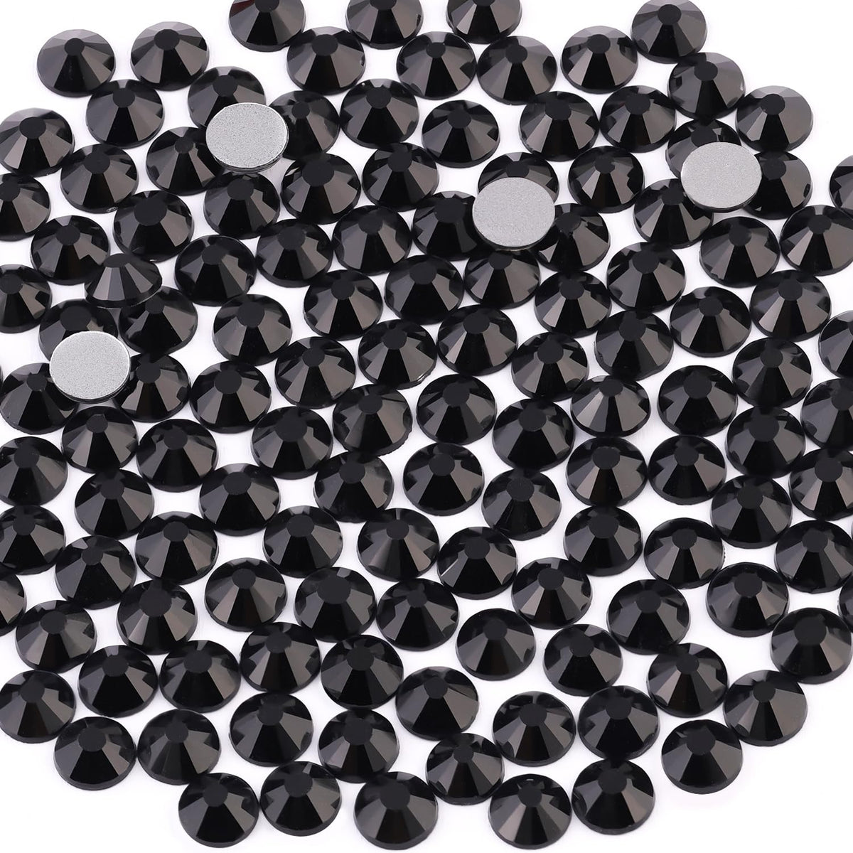 BELLEBOOST SS20 jet-black glass rhinestones flatback for DIY sparkle on crafts.