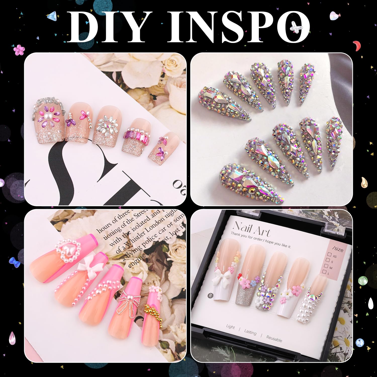 BELLEBOOST pickup pencil and tweezers for precise nail art placement