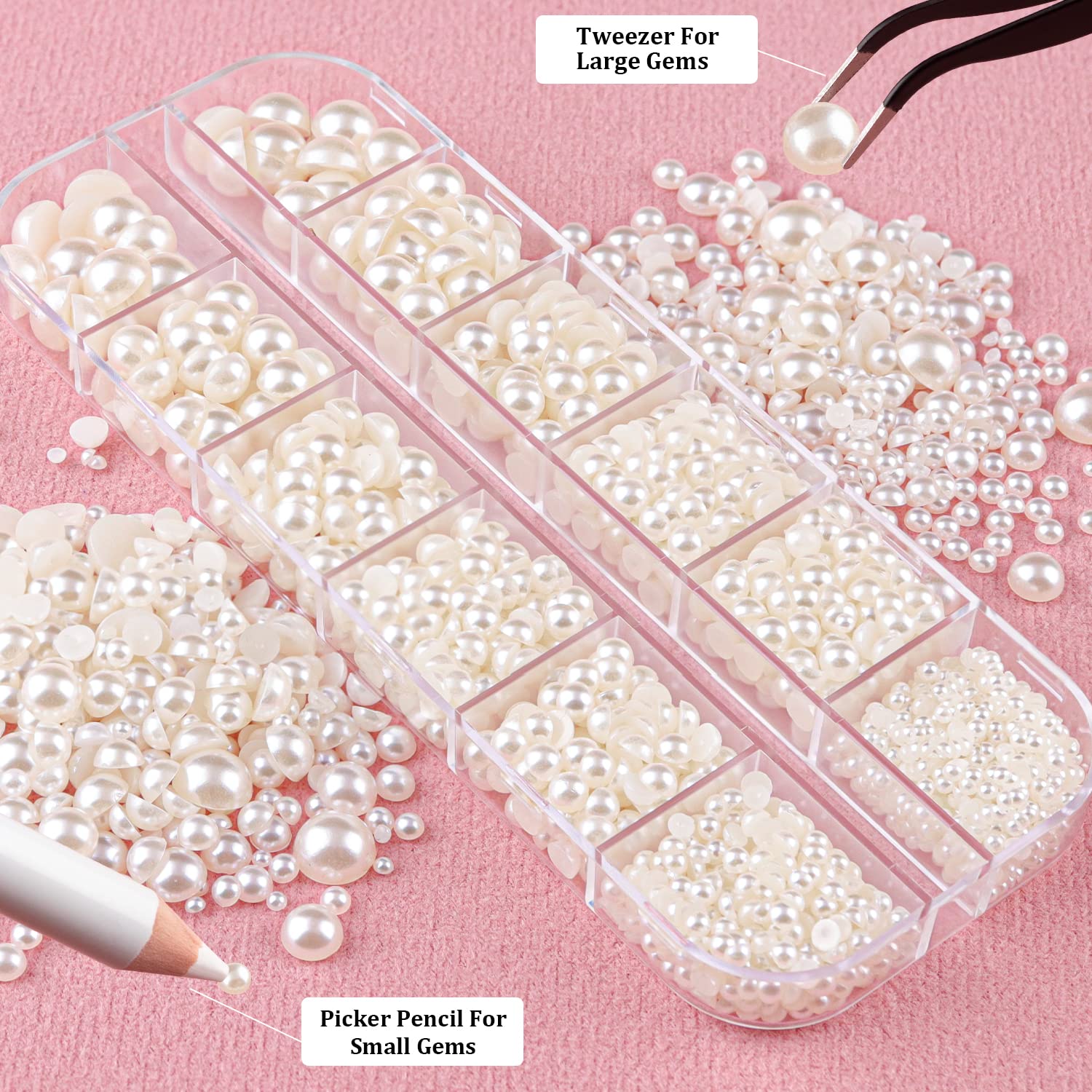 BELLEBOOST tweezer tool for handling larger pearls and gems